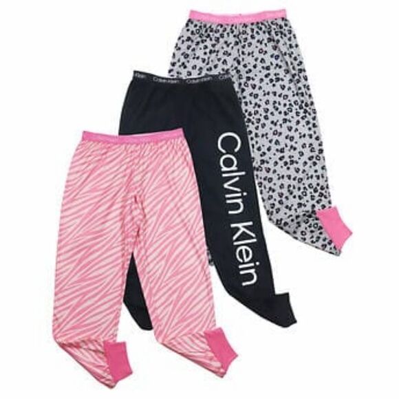 Calvin Klein 3-pack Sleep Pant, Pink - Picture 1 of 5
